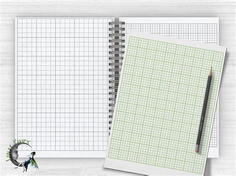 Line Graph 4x4 Grid Printable Pdf Planner Page Inserts Multi Etsy