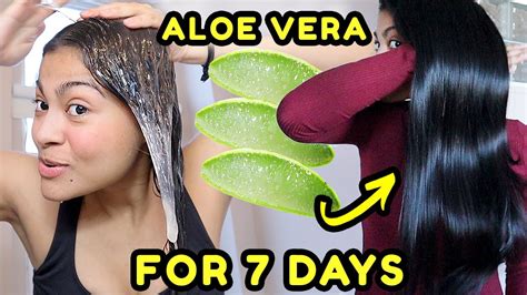 I Used Aloe Vera In My Hair For 7 Days And This Happened Before And After
