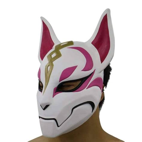 Halloween Cosplay Fortnite Fox 11 100 Handmade Half Face Mask