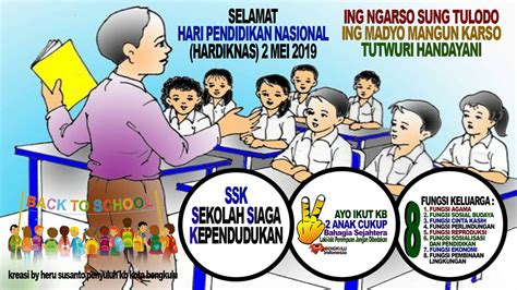 Selamat Hardiknas 2 Mei 2019 Ingat Kb Ingat Ssk Sekolah Siaga