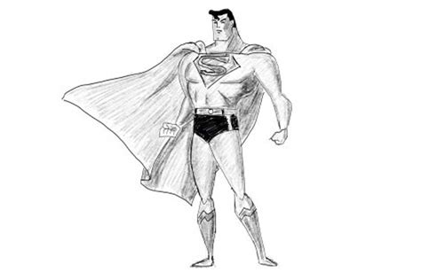 How To Draw Superman Full Body Step By Step With Bright Pictures