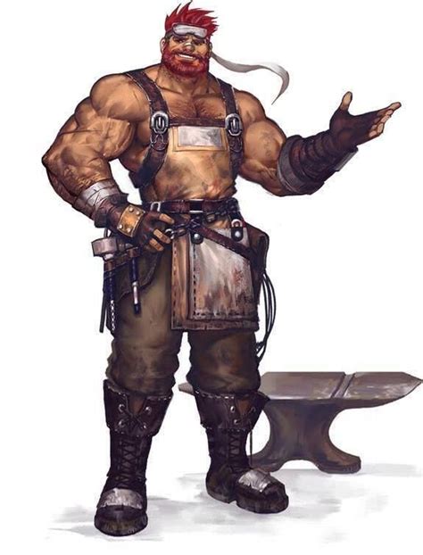 Image Result For Blacksmith Warrior Fantasy Character Design