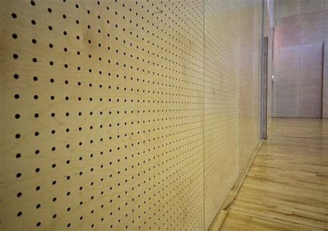Wooden Acoustic Panels Perforated Wooden Slats