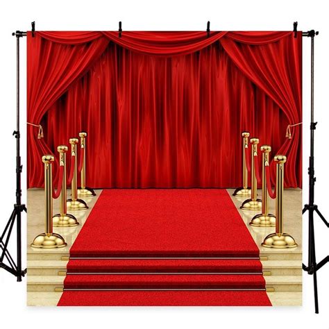 Buy Discount Red Carpet Gorgeous Palace Photography Backdrops Red
