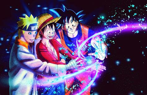 Cool Luffy And Naruto And Goku Browse The User Profile