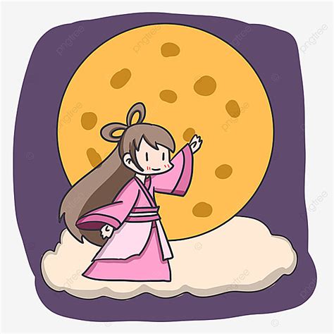 Moon Goddess Clipart Transparent Png Hd The Goddess Changs Fly To The