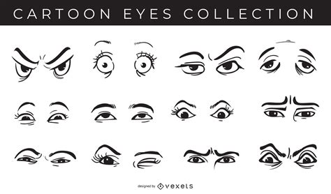 Cartoon Eyes Collection Pack Vector Download