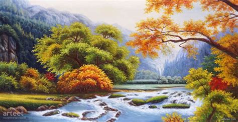 Landscape Artwork Oil Painting Scenery By Arteet 14