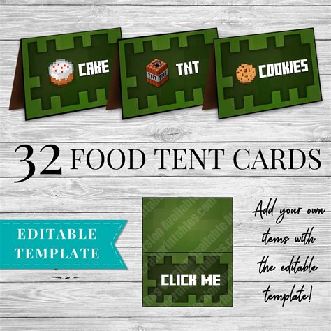 35 Free Minecraft Food Label Printables Labels For Your Ideas