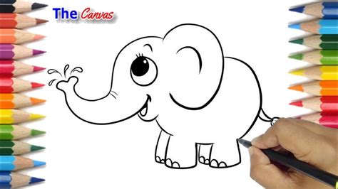 How To Draw A Cute Elephant Step By Step For Beginners