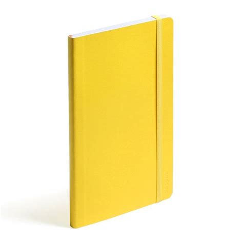 A Cheery Yellow Notebook With A Smooth Soft Cover And Comes With An