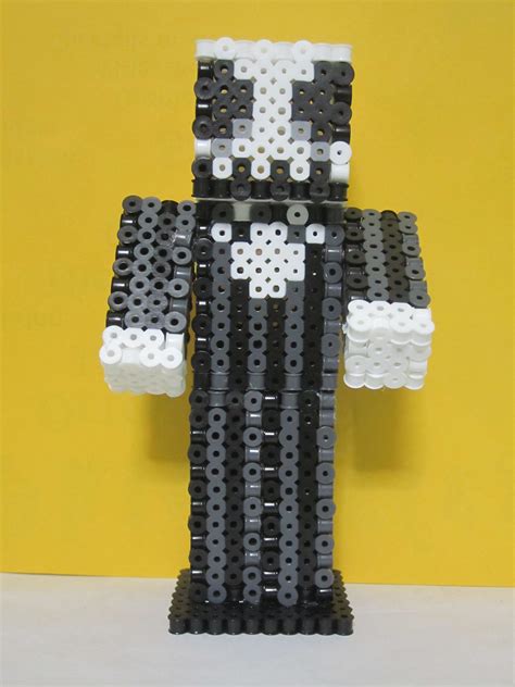 Jack Skellington Minecraft Skin 3dperler Beads Perler Beads Pearl