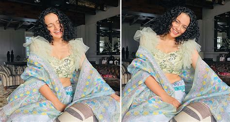 Bollywood Actress Kangana Ranaut Wears Manipuri Phanek To Promote
