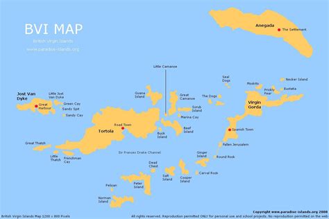 Map British Virgin Islands Map Of The World