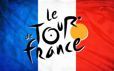 Tour De France Logo On France Flag Vive Le Tour Pinterest