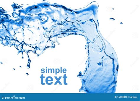 Abstract Water Splash Isolated Stock Photography Image 16530092