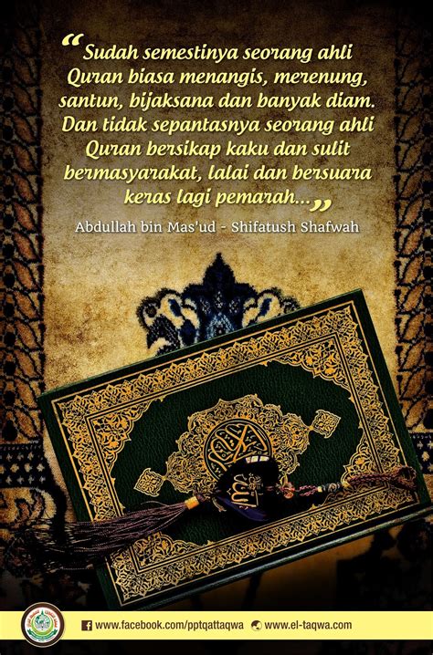 Hikmah Salaf Nasihat Abdullah Bin Mas Ud Kepada Ahli Quran PPTQ At