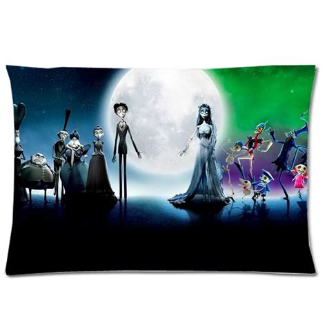 Drop Shipping Corpse Bride Two Side Printed Decorative Pillowcase Christmas T Custom Pillow