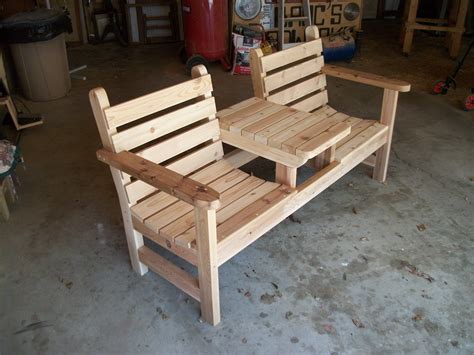Cedar Seater Bench Diy Patio Furniture Pallet Furniture Outdoor