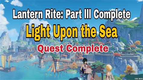 Light Upon The Sea Lantern Rite Part 3 Complete Glow Of The