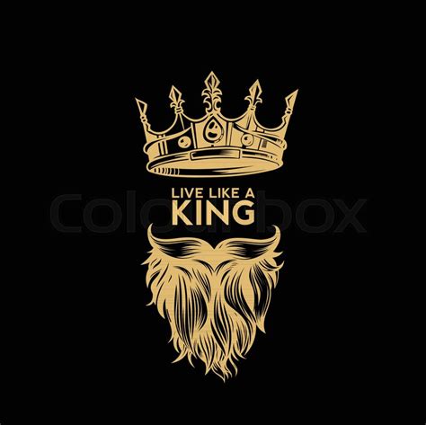 20 cool backgrounds of animals that will. Golden logo of crown,mustache and beard on black ...