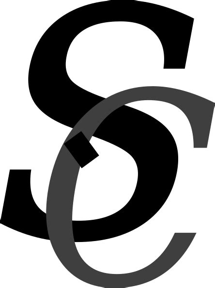 Download sc paderborn 07 logo now. Sc Logo Black Gray Clip Art at Clker.com - vector clip art ...