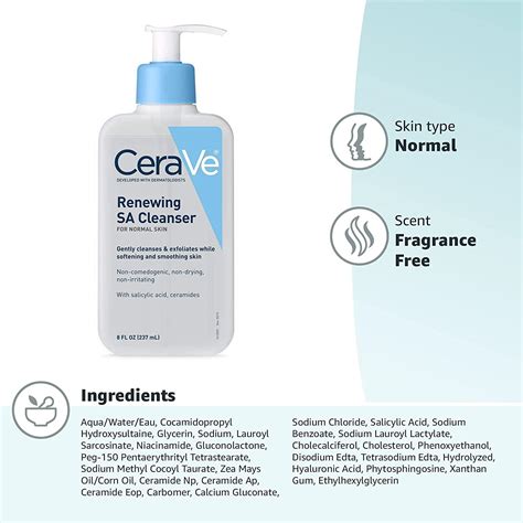 Cerave Sa Cleanser Salicylic Acid Face Wash With Hyaluronic Acid