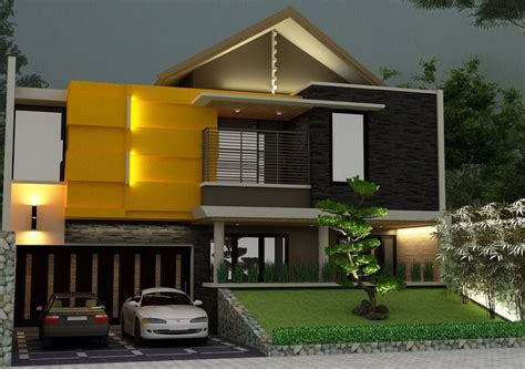 desain fasad rumah tropis minimalis fasad rumah