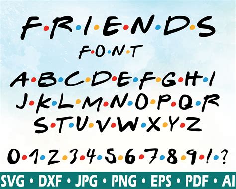 How To Make The Dots In The Friends Font