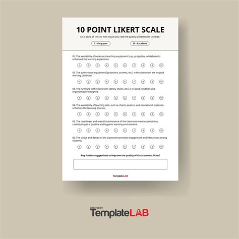 27 Free Likert Scale Templates And Examples Wordexcelppt