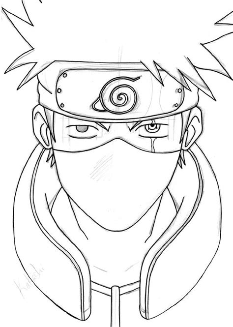 Kakashi Hatake Naruto Sketch Drawing Kakashi Drawing Naruto