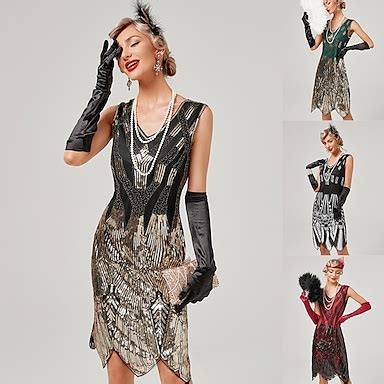 Den store Gatsby Charleston Brølende ere erne Cocktail Kjole Vintage kjole Flapper Kjole