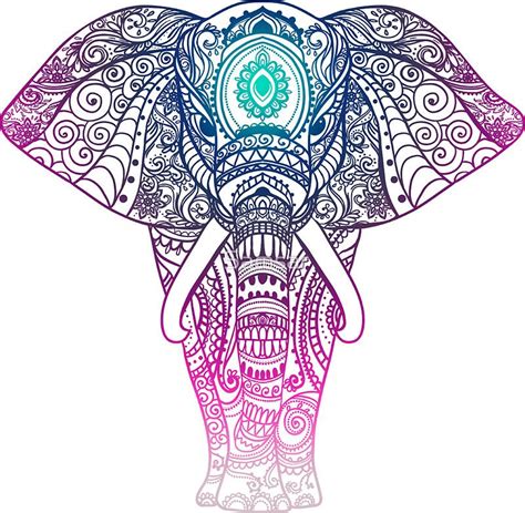 Elephant Mandala By Samsar Mandala Elephant Elephant Drawing