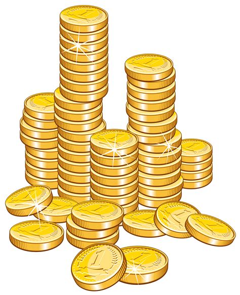 Gold Coins Clipart Clipart Best