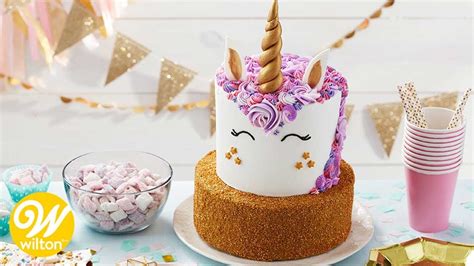 Then we will make the ears, eyes and horn of the unicorn. How to Make a Sparkling Tiered Unicorn Birthday Cake ...