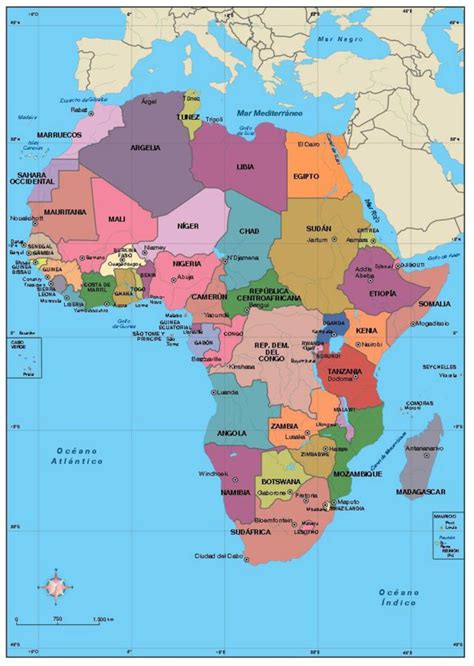 Political Map Of Modern Day Continent Of Africa Poster Images And Photos Finder