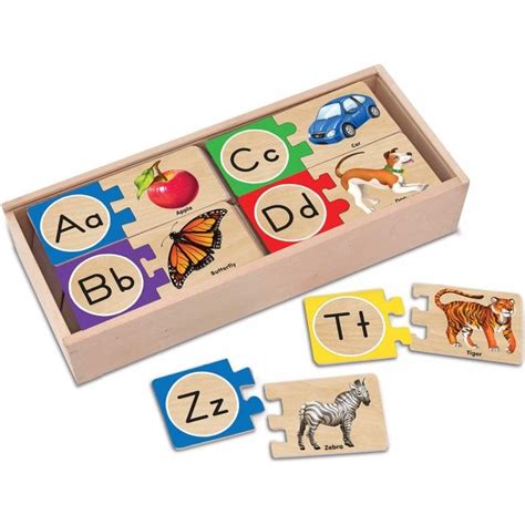 Melissa And Doug Wooden Alphabet Puzzle Age 4 Wooden Toys From Toys