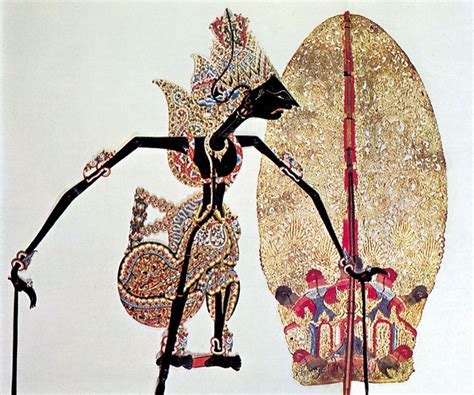 Antique Wayangwajang Kulit Shadow Theatre Puppet From The Early 20th