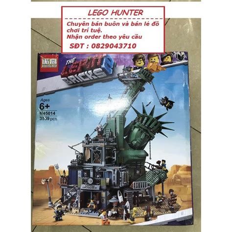 Bộ Lắp Ráp Lego Movie 2 Lepin 45014 Welcome To Apocalypseburg Shopee