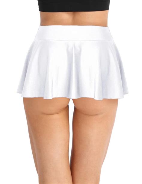 Women Ruffle Pleated Mini Skirt Tennis Student Micro Short Skirt Shorts