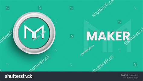 Maker Mkr Decentralized Crypto Currency Logo Stock Vector Royalty Free