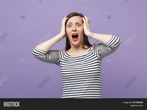Scared Shocked Young Image And Photo Free Trial Bigstock