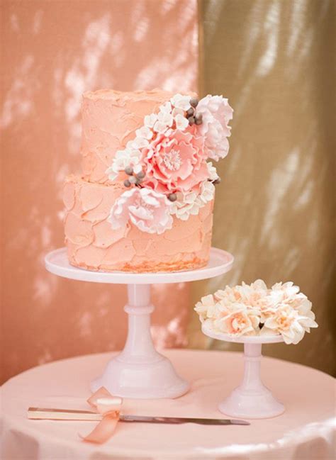 Peach Wedding Cake Wedding Cake Peach Beautiful Wedding Cakes