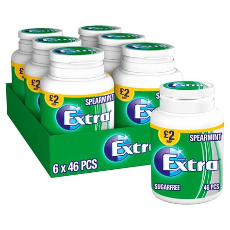 Extra Spearmint Sugarfree Chewing Gum Bottle £2 Pmp 46 Pieces Bb