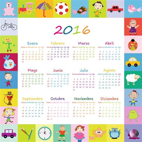 265 Best Calendarios En Español Vector Images On Pinterest Calendar