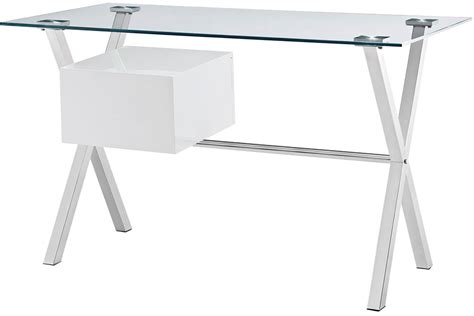 Samuel Small Modern Glass Desk Under 400 Modern Digs