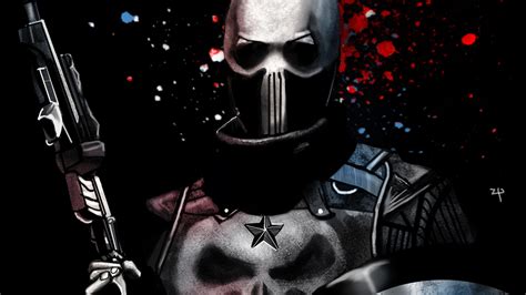 Art Punisher Hd Superheroes 4k Wallpapers Images Backgrounds