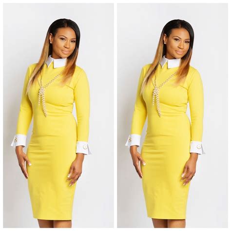 Yellow Fashion Trend Black Women In Yellow