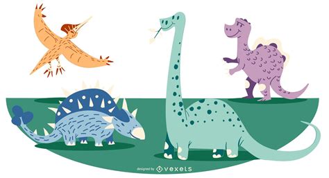 1.667 kostenlose bilder zum thema dinosaurier. Cartoon-Dinosaurier-Illustration - Vektor download