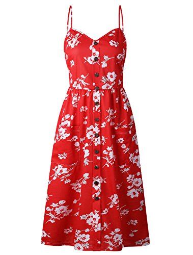 St Max Womens Dresses Plus Size Summer Floral Strap Casual Beach